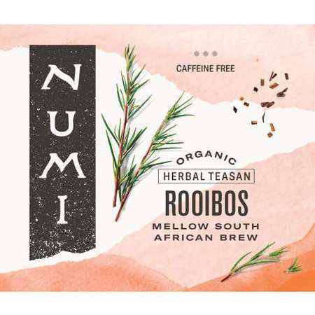 NUMI ORGANIC TEA Rooibos Herbal Tea, PK100 30102